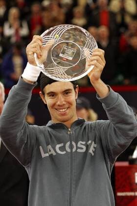 Finalist Richard Gasquet (Frankreich) freut sich über den 2. Platz beim ATP Masters am Hamburger Rothenbaum Tennis Herren Masters Series Hamburg 2005, ATP Tour, Finale, Endspiel, Vdig, Einzelbild Am Rothenbaum Hamburg Freude,