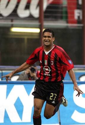 Serginho (Milan) - Torjubel Fußball Herren Serie A 2004 2005, 1. Italienische Liga, AC Mailand Einzelbild Mailand Freude,