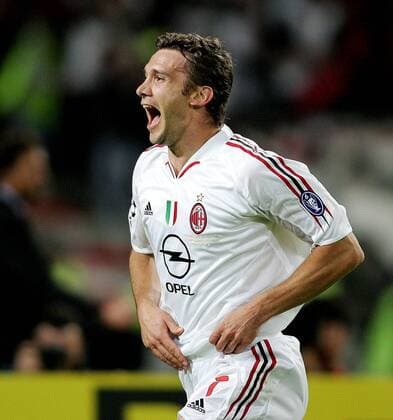 Andriy Shevchenko (Milan) - Torjubel Fußball EC 1 Herren Champions League 2004 2005, Finale, Endspiel, AC Mailand - Liverpool FC 5:6 n.E. Einzelbild Istanbul Freude, Begeisterung,