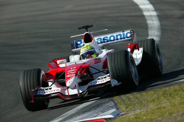 Ralf Schumacher (Deutschland Toyota) in seinem Boliden Motorsport Grand Prix Herren Großer Preis von Europa 2005, Formel 1 Weltmeisterschaft, F1, F, GP, WM Einzelbild Nürburgring Nürburg