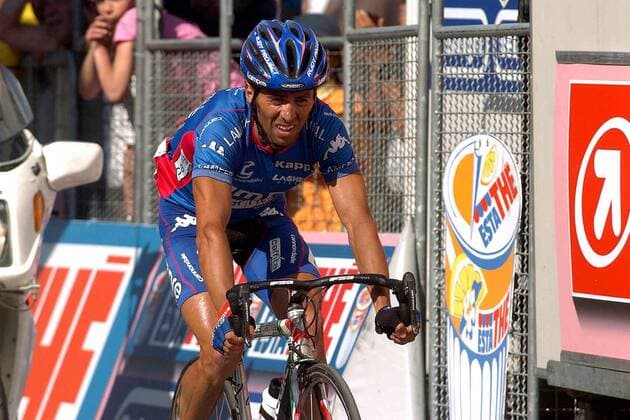 Gilberto Simoni (Italien Lampre Caffita) -  Radsport Herren 88. Giro d Italia 2005, dItalia, Straßenradsport, Straße, Rad, ProTour, Einzelbild 19. Etappe: Savigliano - Sestriere