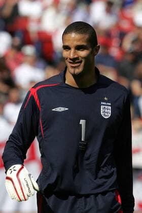 Torwart David James (England) gut gelaunt - (Icon9182363) Fußball Länderspiel Herren Länderspiel 2005, Freundschaftsspiel, Test, Testspiel, Nationalmannschaft, Nationalteam, Vdig Einzelbild East Rutherford EDITORIAL USE ONLY