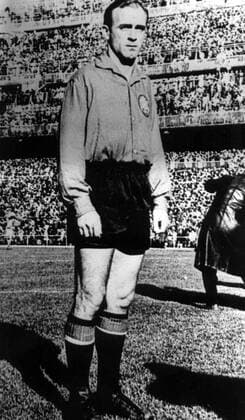Alfredo di Stefano (Spanien) -  Fußball Länderspiel Herren Länderspiel 1958, Nationalmannschaft, Nationalteam, Nationaltrikot Einzelbild Madrid