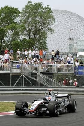 Kimi Räikkönen (Finnland McLaren Mercedes) in seinem Boliden Motorsport Grand Prix Herren Großer Preis von Kanada 2005, Formel 1 Weltmeisterschaft, F1, F, GP, WM, Freies Training Einzelbild Montreal