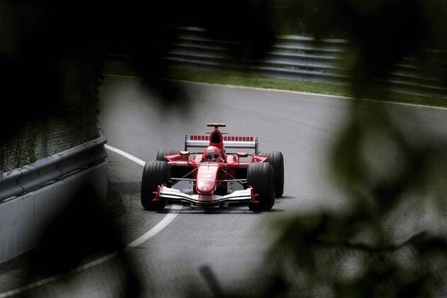 Michael Schumacher (Deutschland Ferrari) in seinem Boliden Motorsport Grand Prix Herren Großer Preis von Kanada 2005, Formel 1 Weltmeisterschaft, F1, F, GP, WM Totale Montreal
