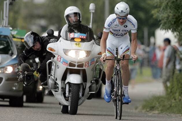 Michael Rogers (Australien Quick Step) Radsport Herren Tour de Suisse 2005, Straßenradsport, Straße, Rad, ProTour, Zeitfahren, Einzelzeitfahren Gruppe 2. Etappe: Weinfelden