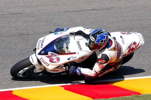 Kenny Roberts Jr. (USA Suzuki) auf seiner Maschine Motorsport WM Herren Weltmeisterschaft 2005, Motorrad, Motorradrennen, Motorradrennsport, Motorradsport Einzelbild Mugello