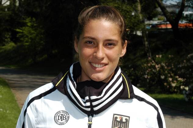 Andrea Petkovic (Deutschland) Tennis Damen Federations Cup 2005, Fed Cup Team, Fedcupteam, FedCup Porträt Essen Freude,