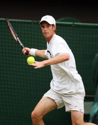 Andrew Murray (Großbritannien) - Vorhand Tennis Herren All England Championships 2005, ATP Tour, Grand Slam Einzelbild Wimbledon London