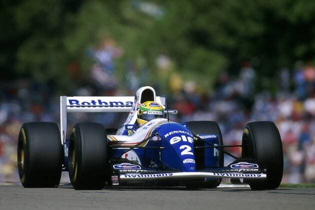 Ayrton Senna (Brasilien Williams Renault) in seinem Boliden Motorsport Grand Prix Herren Großer Preis von San Marino 1994, Formel 1 Weltmeisterschaft, F1, F, GP, WM Einzelbild Imola