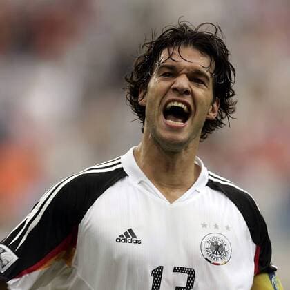 Michael Ballack (Deutschland) - Torjubel Fußball Länderspiel Herren Confederations Cup 2005, Confederationscup, Konföderationencup, Konföderationen, Länderspiel Porträt Nationalmannschaft, Nationalteam, Nationaltrikot Leipzig Begeisterung, Freude,