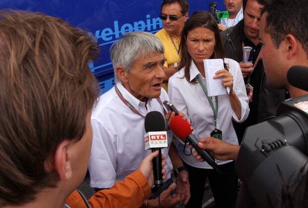 Michelin Rennleiter Pierre Dupasquier (Frankreich) im Interview Motorsport Grand Prix Herren Großer Preis von Frankreich 2005, Formel 1 Weltmeisterschaft, F1, F, GP, WM Gruppe Magny Cours