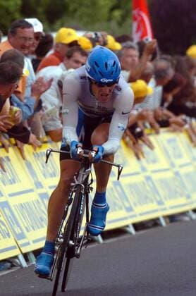 Lance Armstrong (USA Discovery Channel) -  Radsport Herren Tour de France 2005, ProTour, Straßenradsport, Straße, Rad, Zeitfahren, Einzelzeitfahren, Einzelbild 1. Etappe: Fromentine - Ile de Noirmoutier