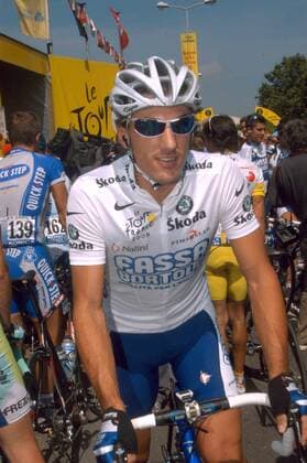 Fabian Cancellara (Schweiz Fassa Bortolo) im weißen Trikot des besten Jungprofis -  Radsport Herren Tour de France 2005, ProTour, Straßenradsport, Straße, Rad, Vdig Einzelbild 2. Etappe: Challans - Les Essarts