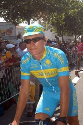 Alexander Winokurow (Kasachstan T Mobile) im Trikot des kasachischen Meisters -  Radsport Herren Tour de France 2005, ProTour, Straßenradsport, Straße, Rad, Vdig Einzelbild 2. Etappe: Challans - Les Essarts