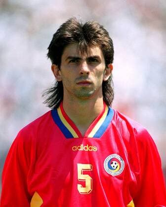 Ioan Lupescu (Rumänien) -  Fußball WM Herren Weltmeisterschaft 1994, Nationalmannschaft, Nationalteam, Nationaltrikot, Länderspiel, Viertelfinale Porträt Palo Alto