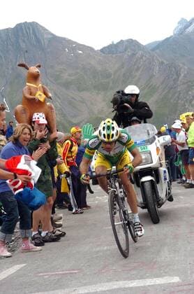 Santiago Botero (Kolumbien Phonak) -  Radsport Herren Tour de France 2005, ProTour, Straßenradsport, Straße, Rad, Bergetappe, Berg, Berge Totale 11. Etappe: Courchevel - Briancon Dynamik,