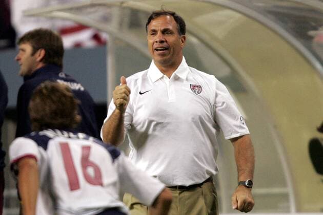 Nationaltrainer Bruce Arena (USA) jubelt - (Icon9187965) Fußball Länderspiel Herren CONCACAF Gold Cup 2005, Goldcup, Länderspiel, Nationalmannschaft, Nationalteam Einzelbild Seattle Freude, EDITORIAL USE ONLY