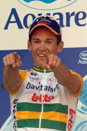 Robbie Mc Ewen (Australien Davitamon Lotto) - Etappensieger bei der 13. Etappe der Tour de France 2005 -  Radsport Herren Tour de France 2005, ProTour, Straßenradsport, Straße, Rad Einzelbild 13. Etappe: Miramas - Montpellier Begeisterung, Freude,