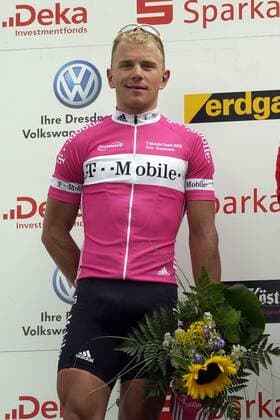 Eric Baumann (Deutschland Team Mobile), zweiter der ersten Etappe Radsport Herren Sachsentour 2005, Straßenradsport, Straße, Rad, Einzelbild 1. Etappe: Dresden - Werdau
