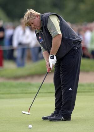 John Daly (USA) - Put Golf Herren Deutsche Bank Players Championship of Europe 2005, Open, Golfen Einzelbild Gut Kaden Hamburg