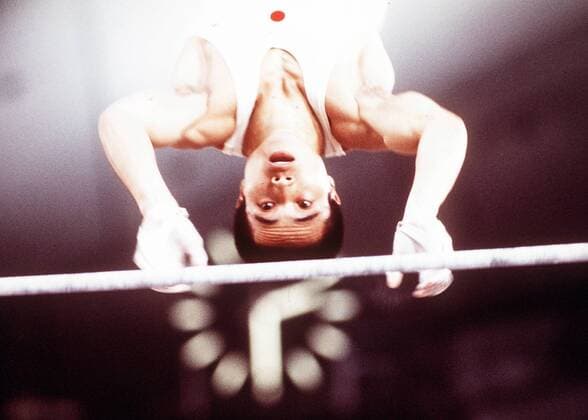 Sawao Kato (Japan) - Reck Turnen OS Sommer Herren Olympische Sommerspiele 1972, Olympia, Olympiade, Spiele, Geräteturnen, Kunstturnen, Vdia Einzelbild München