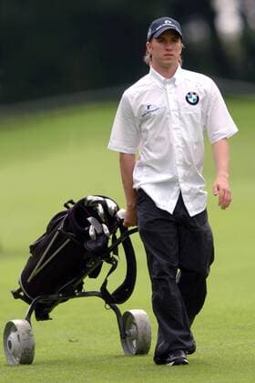 Nick Heidfeld (Deutschland) - Prominentengolf Motorsport Herren BMW International Open 2005, PGA European Tour, Golfen, Formel 1, F1, F Einzelbild Golfclub Eichenried Nord München