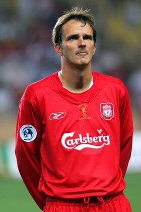 Dietmar Hamann (Liverpool) Fußball Herren UEFA Supercup 2005, Super Cup, Europacup, Europapokal, FC Liverpool Porträt Monaco, Saison 2005 2006