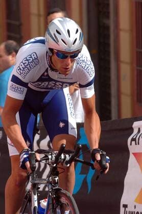 Alessandro Petacchi (Italien Fassa Bortolo) - Einzelzeitfahren -  Radsport Herren Vuelta a Espana 2005, Spanienrundfahrt, ProTour, Straßenradsport, Straße, Rad, Prolog Einzelbild 1. Etappe: Granada - La Alhambra