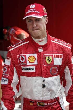 Michael Schumacher (Deutschland Ferrari) nachdenklich Motorsport Grand Prix Herren Großer Preis von Italien 2005, Formel 1 Weltmeisterschaft, F1, F, GP, WM, Vdig Einzelbild Monza Nachdenklichkeit, Skepsis,