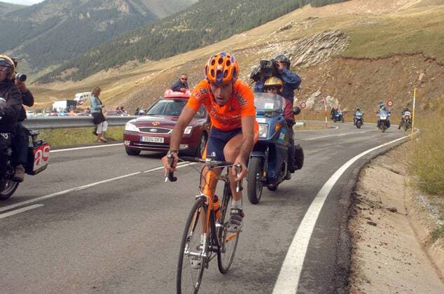 Roberto Laiseka (Spanien Euskaltel Euskadi) -  Radsport Herren Vuelta a Espana 2005, Spanienrundfahrt, Straßenradsport, Straße, Rad, ProTour Gruppe 11. Etappe: Andorra - Aramon Cerler