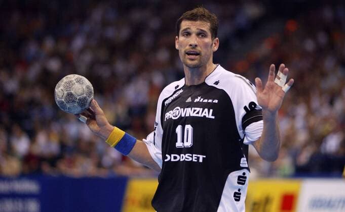 Stefan Lövgren (Kiel) ist unschuldig Handball 1. BL Herren Saison 2005 2006, THW Kiel Einzelbild Hamburg