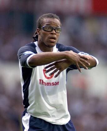 Edgar Davids (Tottenham Hotspur) beschwert sich -  Fußball Herren English Premier League 2005 2006, 1. Englische Liga, Tottenham Hotspur, Hotspurs, Spurs, Vdig Einzelbild London