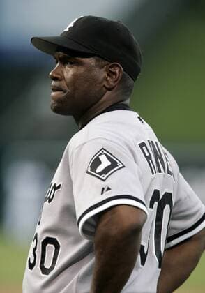 First Base Coach Tim Raines (Chicago White Sox) - (Icon5151039) Baseball Herren MLB 2005, Major League Porträt Kansas City EDITORIAL USE ONLY