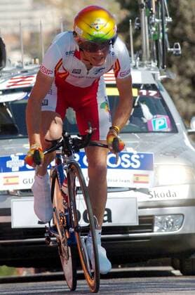 Jose Ivan Gutierrez (Spanien) -  Radsport WM Herren Weltmeisterschaft 2005, Straßenradsport, Straße, Rad, Zeitfahren, Einzelzeitfahren, Vdig Einzelbild Madrid