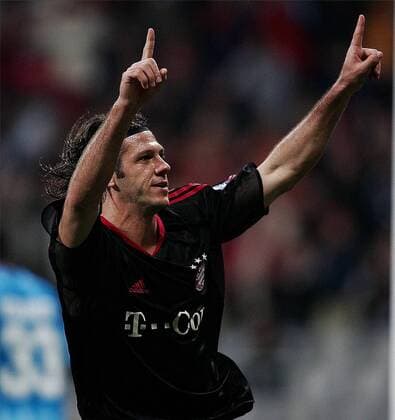 Martin Demichelis (Bayern) - Torjubel Fußball EC 1 Herren Champions League 2005 2006, FC Bayern München Einzelbild München Freude,
