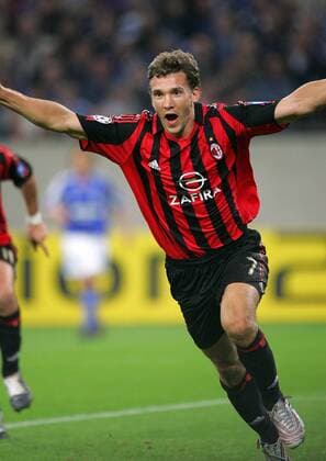 Andriy Shevchenko (Milan) - Torjubel Fußball EC 1 Herren Champions League 2005 2006, AC Mailand Liga, Einzelbild Gelsenkirchen Begeisterung, Freude,
