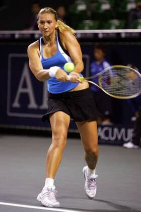 Tatiana Golovin (Frankreich) - beidhändige Rückhand -  Tennis Damen Japan Open 2005, WTA Tour, Finale, Hartplatz, Hardcourt, Hartplatztennis, Hartplatzturnier Einzelbild aflo1045 Tokio