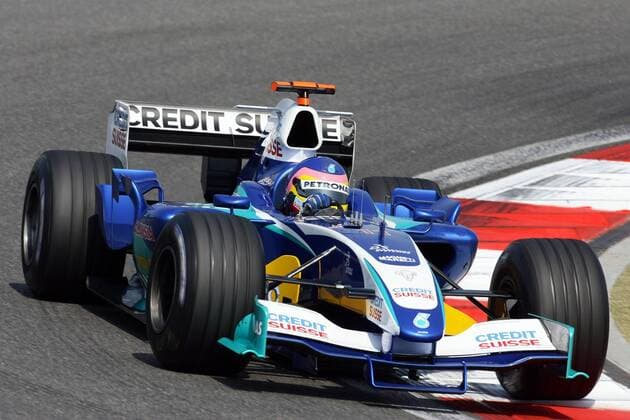 Jacques Villeneuve (Kanada Sauber Petronas) in seinem Boliden Motorsport Grand Prix Herren Großer Preis von China 2005, Formel 1 Weltmeisterschaft, F1, F, GP, WM Einzelbild Shanghai