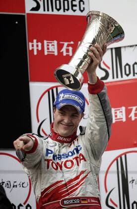 Ralf Schumacher (Deutschland Toyota) - 3. des Großen Preises von China 2005 Motorsport Grand Prix Herren Großer Preis von China 2005, Formel 1 Weltmeisterschaft, F1, F, GP, WM, Einzelbild Shanghai Freude, Begeisterung,