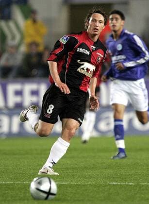 Kim Källström (Rennes) Fußball Herren Ligue Une 2005 2006, 1. Französische Liga, Racing Club Strasbourg - Stade Rennais FC 0:1, RC, Vdig Einzelbild Straßburg