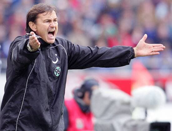 Trainer Ewald Lienen (Hannover) wütend Fußball 1. BL Herren Saison 2005 2006, Hannover 96 Einzelbild Hannover Wut,