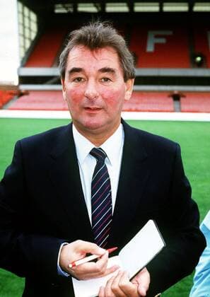 Trainer Brian Clough (Nottingham) -  Fußball Herren English First Division 1990 1991, 1. Englische Liga, Nottingham Forest Einzelbild Nottingham