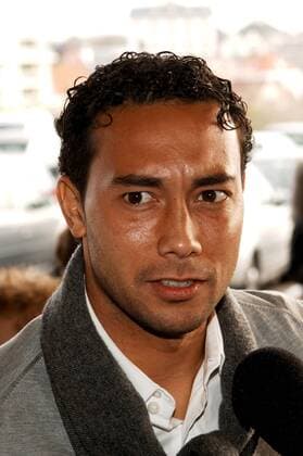 Danny Landzaat (Niederlande) im Interview bei der Ankunft in Noordwijk -  Fußball Herren Nationalmannschaft 2005, Nationalteam Einzelbild Noordwijk