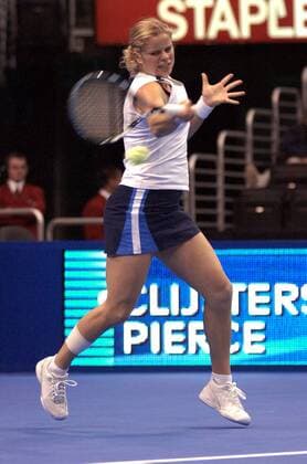 Kim Clijsters (Belgien) - Vorhand - (Icon4033235) Tennis WM Damen Weltmeisterschaft 2005, WTA Masters Tour, Championship, Indoor Hallentennis Einzelbild Los Angeles, LA, L A Dynamik, EDITORIAL USE ONLY