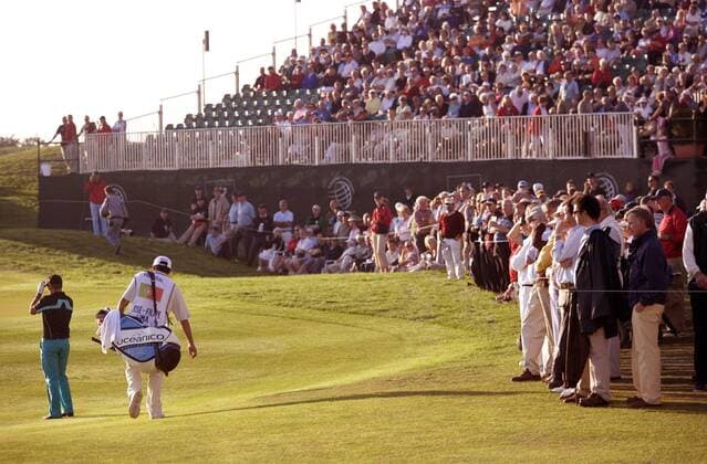 Reges Zuschauerinteresse während des Algarve World Cups 2005 auf dem Victoria Clube de Golfe Golf Herren WGC Algarve World Cup 2005, PGA European Tour, World Championships, Golfen Totale Victoria Clube de Golfe Vilamoura