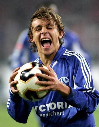 Rafinha (Schalke) - Torjubel Fußball 1. BL Herren Saison 2005 2006, FC Schalke 04 Einzelbild Köln Freude, Begeisterung,