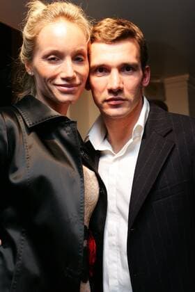 Andriy Shevchenko (Milan) mit seiner Ehefrau Kristen bei der Wahl zu Europas Fußballer des Jahres Fußball Herren Serie A 2005 2006, 1. Italienische Liga, AC Mailand, Ehrung, Auszeichnung, Spielerehrung Gruppe pan11608 Paris  