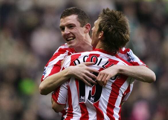 Neill Collins (li.) und Danny Collins (beide Sunderland) - Torjubel -  Fußball Herren English FA Cup 2005 2006, Englischer Pokal, Sunderland FC, AFC, Vdig Gruppe Sunderland Freude,