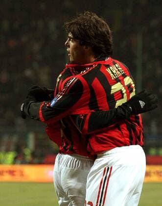 Kaka (Milan) - Torjubel -  Fußball Herren Serie A 2005 2006, 1. Italienische Liga, AC Mailand Einzelbild Mailand Freude,